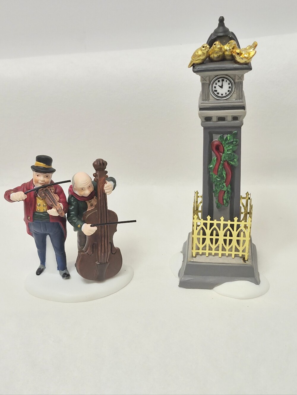 Retired Dept 56 twelve days of dickens village  *Four Calling Birds* Figurines